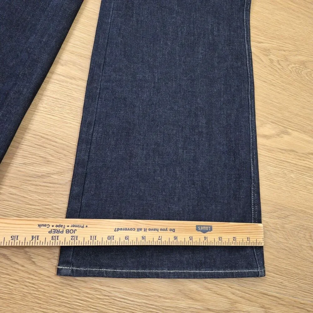 Judy Blue Retro Wide Leg Jeans Womens 14W Flared Hippie Stretch Denim 32x33